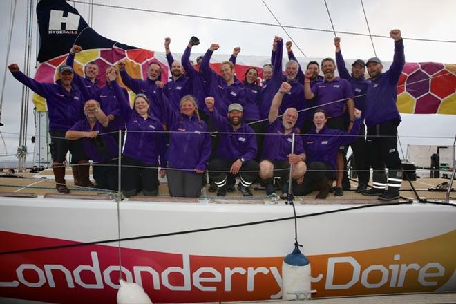 Derry Londonderry Doire celebrates in Albany - 2015-16 Clipper Round the World Yacht Race © Clipper Ventures